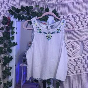 AERIE embroidered tank top